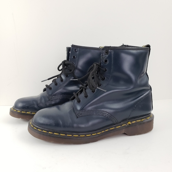 Dr Martens Navy Blue 8 Eye Combat Boots 